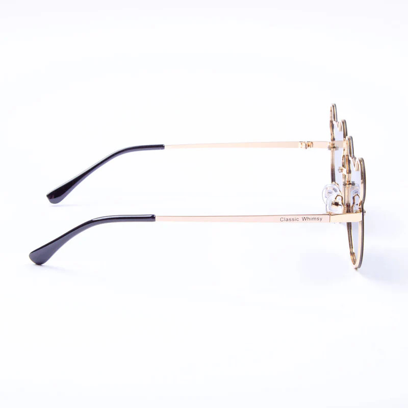 Magical Mouse Ears Youth Gold Sunglasses | Classic Whimsy