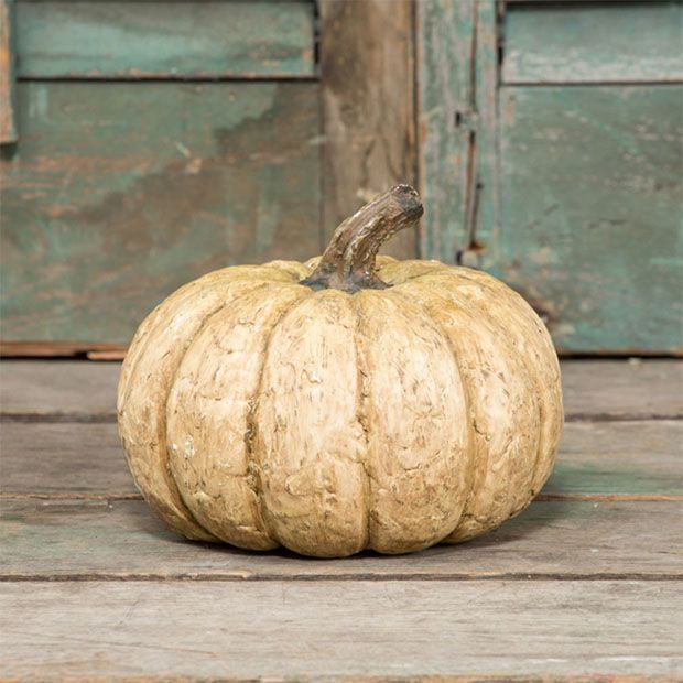 Paper Mache Decorative Pumpkins Set of 2 | Antique Farm House