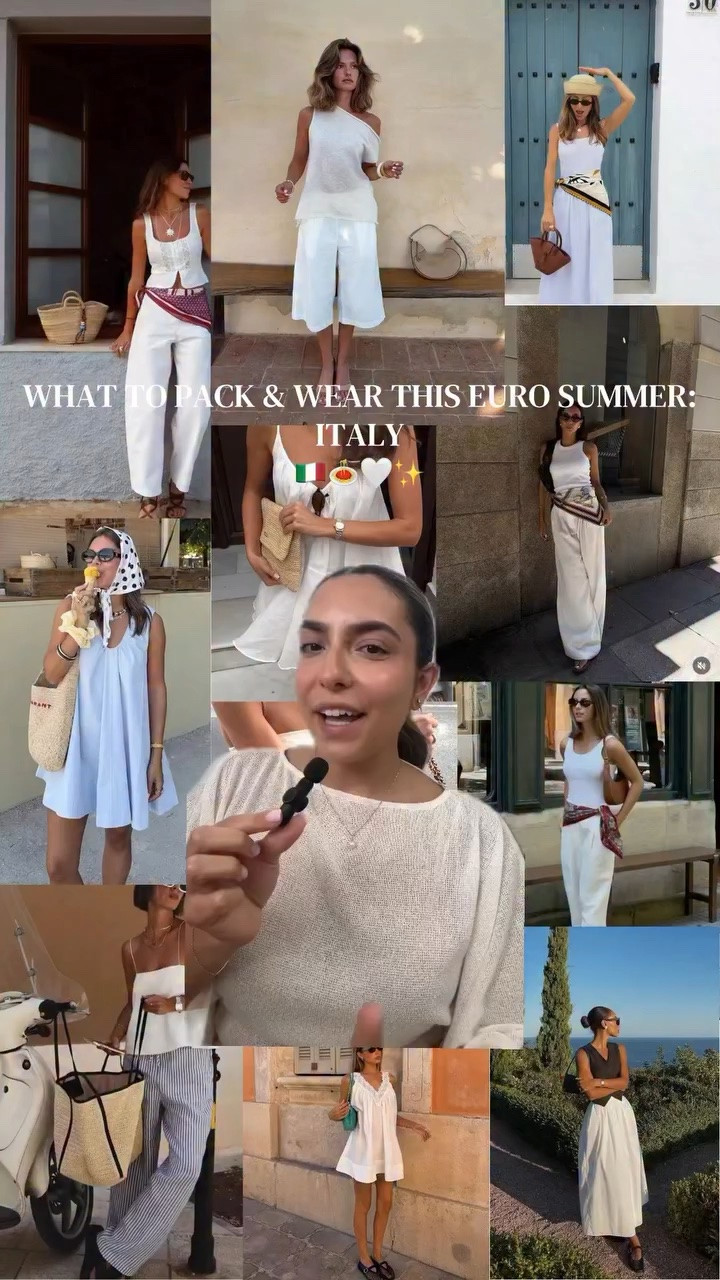 Attainable & practical Euro summer outfits to help you pack & shop! Italy edition 🇮🇹🍝🍕✨🤍 

Comment LINK to get the looks sent to you 🫶🏼 (must be following @paigespick)

#explorepage #styleinspo #eurosummeroutfits #summeroutfitideas #whattowear

#LTKsummer #LTKstyletip #LTKtravel
