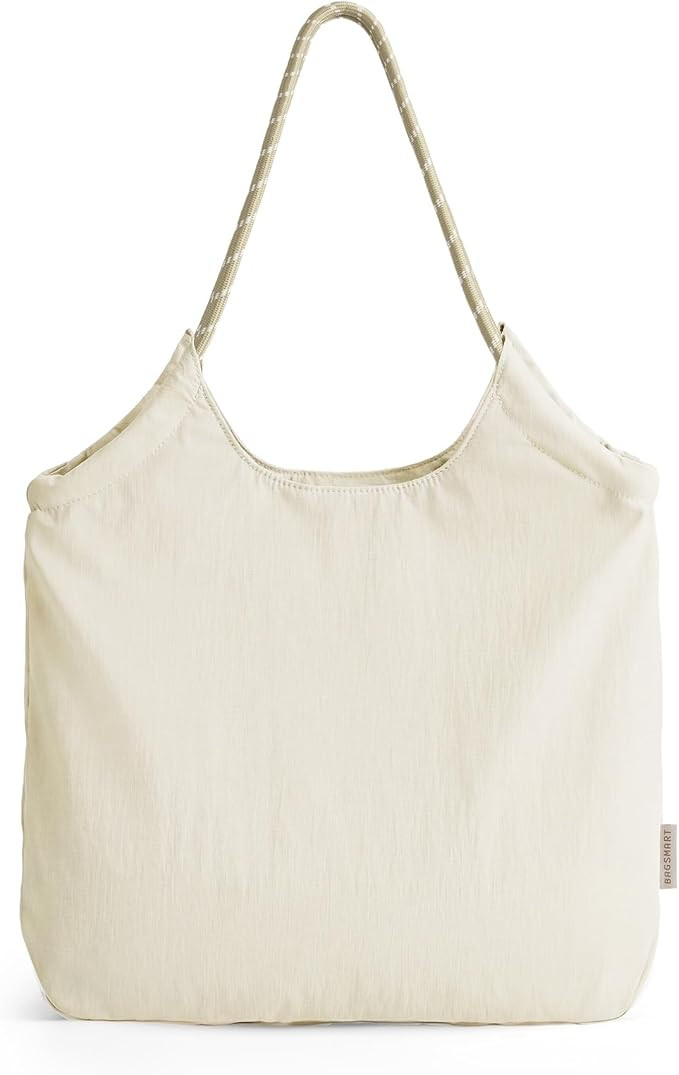 BAGSMART Beach Bags for Women, Beach Tote Bag Beach Bag with Zipper Travel Tote Bag for Women San... | Amazon (US)
