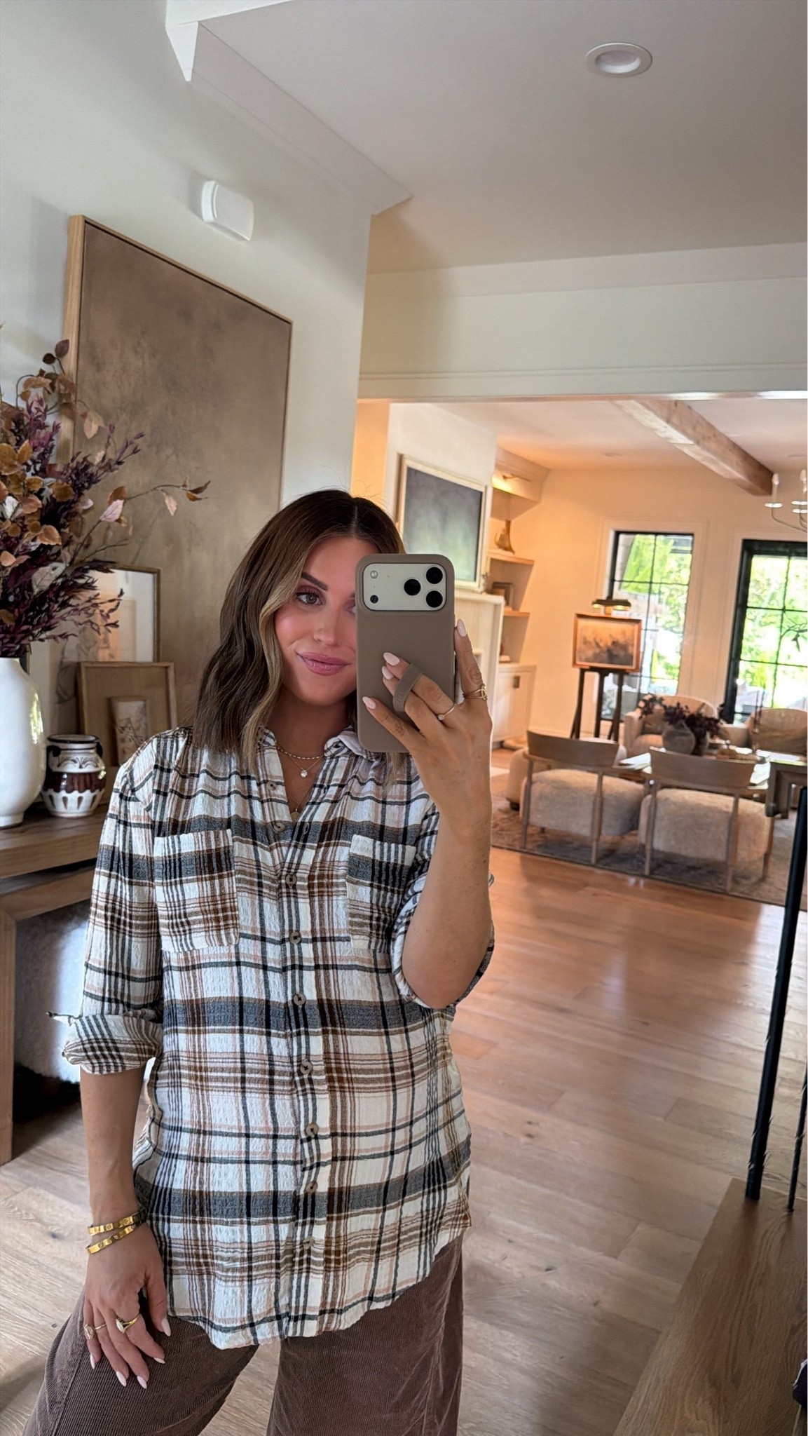Wearing xs in brown plaid button down shirt + small petite in pull on barrel pants!

Fall dressing with Anthropologie 🤎 Sharing some of my favorite looks for the season, including elevated looks and statement pieces for fall. In love with all the rich tones, textures & trends for this season!

#LTKootd #LTKSeasonal #LTKBump