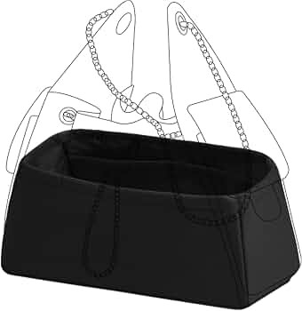 DGAZ Silk Purse Organizer Insert for Chanel 25 Handbag(Black,S) | Amazon (US)