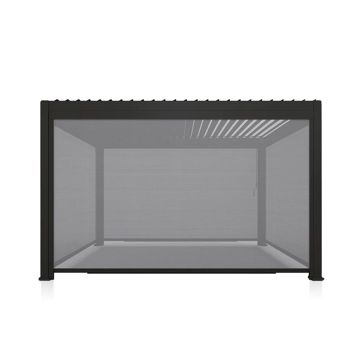 111 Aluminum Pull Down Privacy Screen for Pergola | Wayfair North America