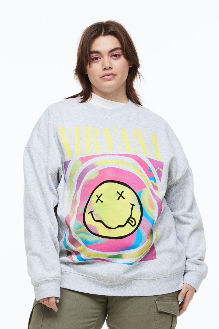H&M+ Oversized Printed Sweatshirt | H&M (US + CA)