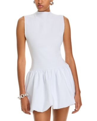 AQUA Ponte Mock Neck Bubble Mini Dress - Exclusive  | Bloomingdale's Women | Bloomingdale's (US)