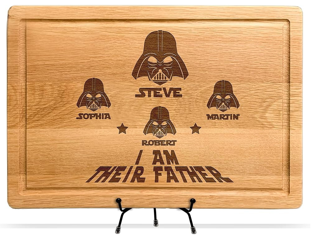 Personalized I am Their Father StarWar Dad Gift Cutting Board, Christmas & Fathers Day Gifts, Fun... | Amazon (US)