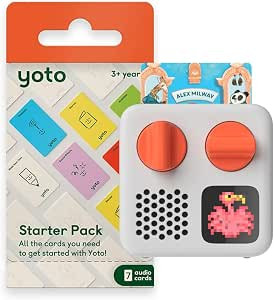 Yoto Mini + Starter Pack Bundle – Kids Screen-Free Bluetooth Audio Player, All-in-1 Travel Devi... | Amazon (US)