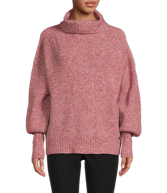 Chloe Oversized High Neck Long Sleeve Mock Neck Sweater | Dillard's
