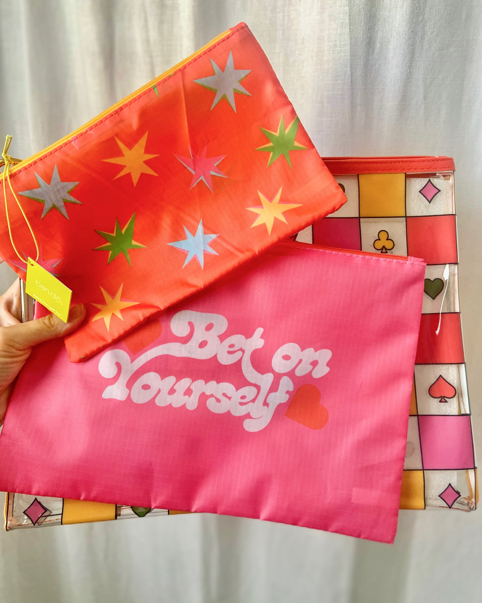 Beach bag, beach carry all bags, pouches, trendy, trendy beach bags, trendy pouches, aesthetic, spring, summer, neon, trendy neon, swimsuit pouch, swimsuit bag, bathing suit bags, neon aesthetic, summer must have, beach must have 

#LTKswim #LTKSeasonal #LTKunder50