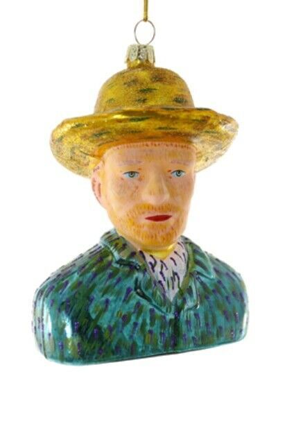 VINCENT VAN GOGH In Straw Hat Glass Christmas Ornament by Cody Foster - Walmart.com | Walmart (US)