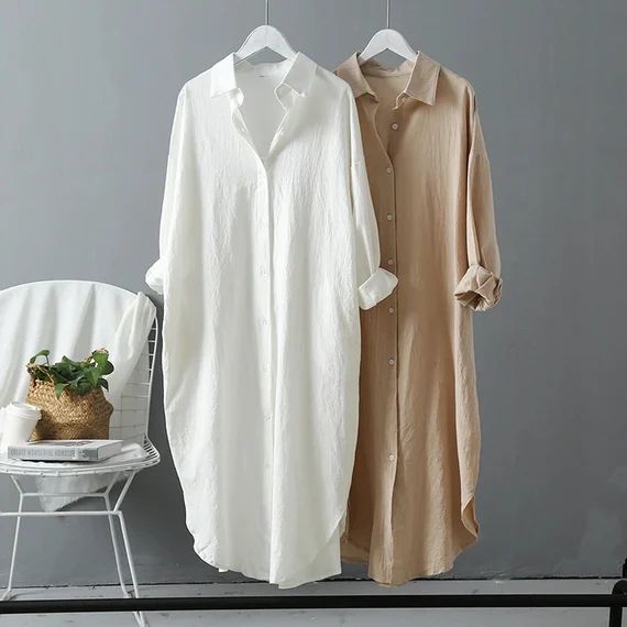 Women Linen Dress  Linen Soft Dress  Cotton Dress Linen - Etsy Italy | Etsy (IT)