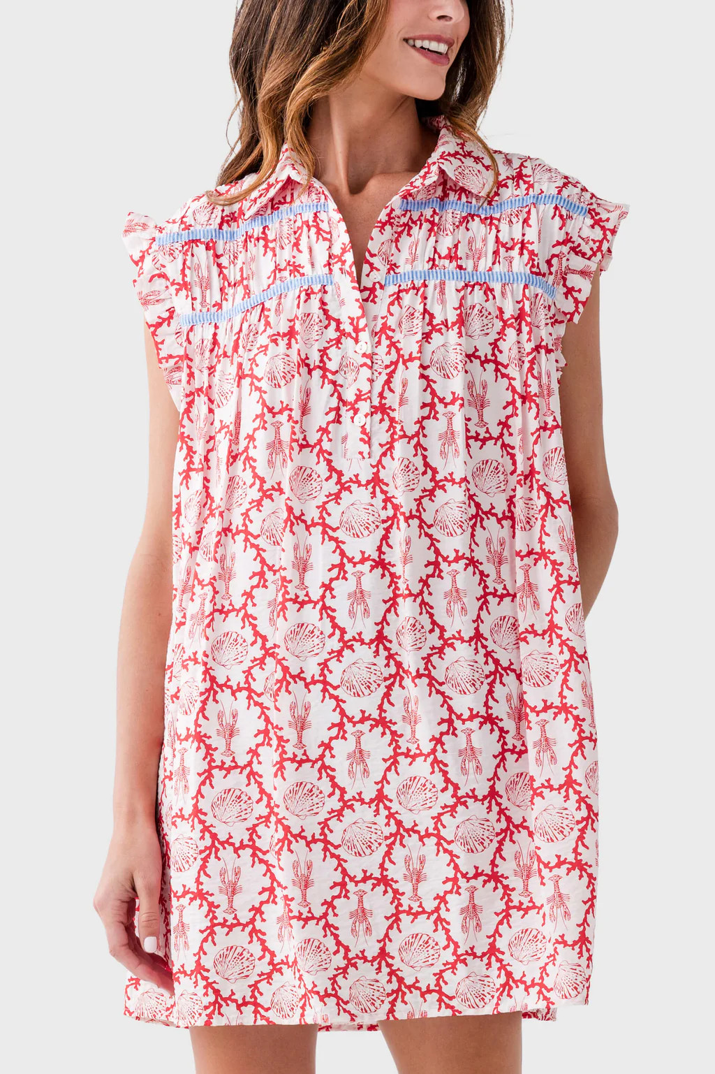 THML Shell Print Dress | Social Threads