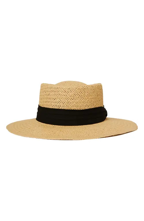 btb Los Angeles Asher Straw Hat in Natural at Nordstrom, Size Medium | Nordstrom