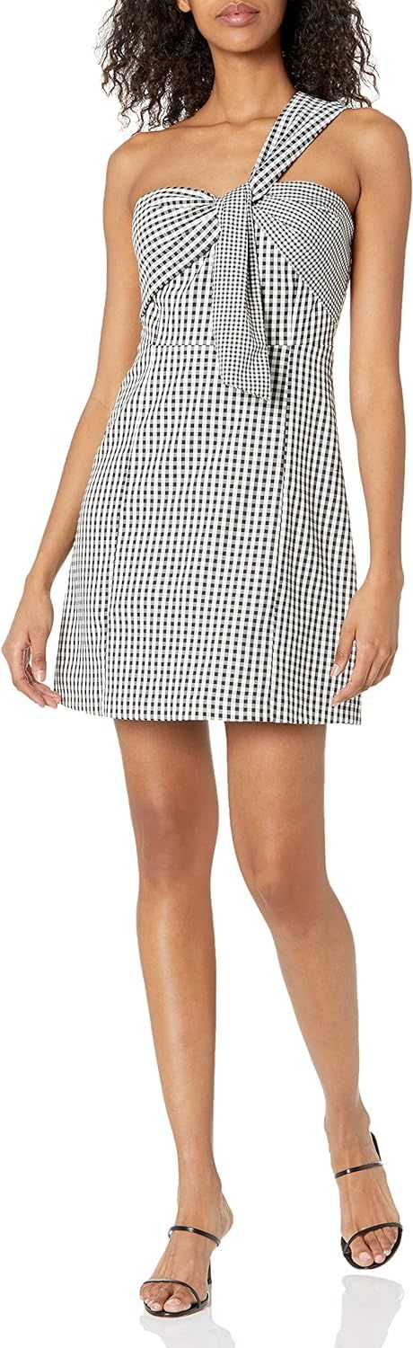 Sam Edelman Women's One Shoulder Gingham Dress | Amazon (US)