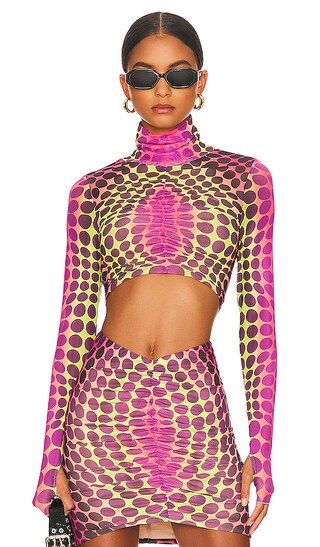 Dionne Top in Neon Dot | Revolve Clothing (Global)