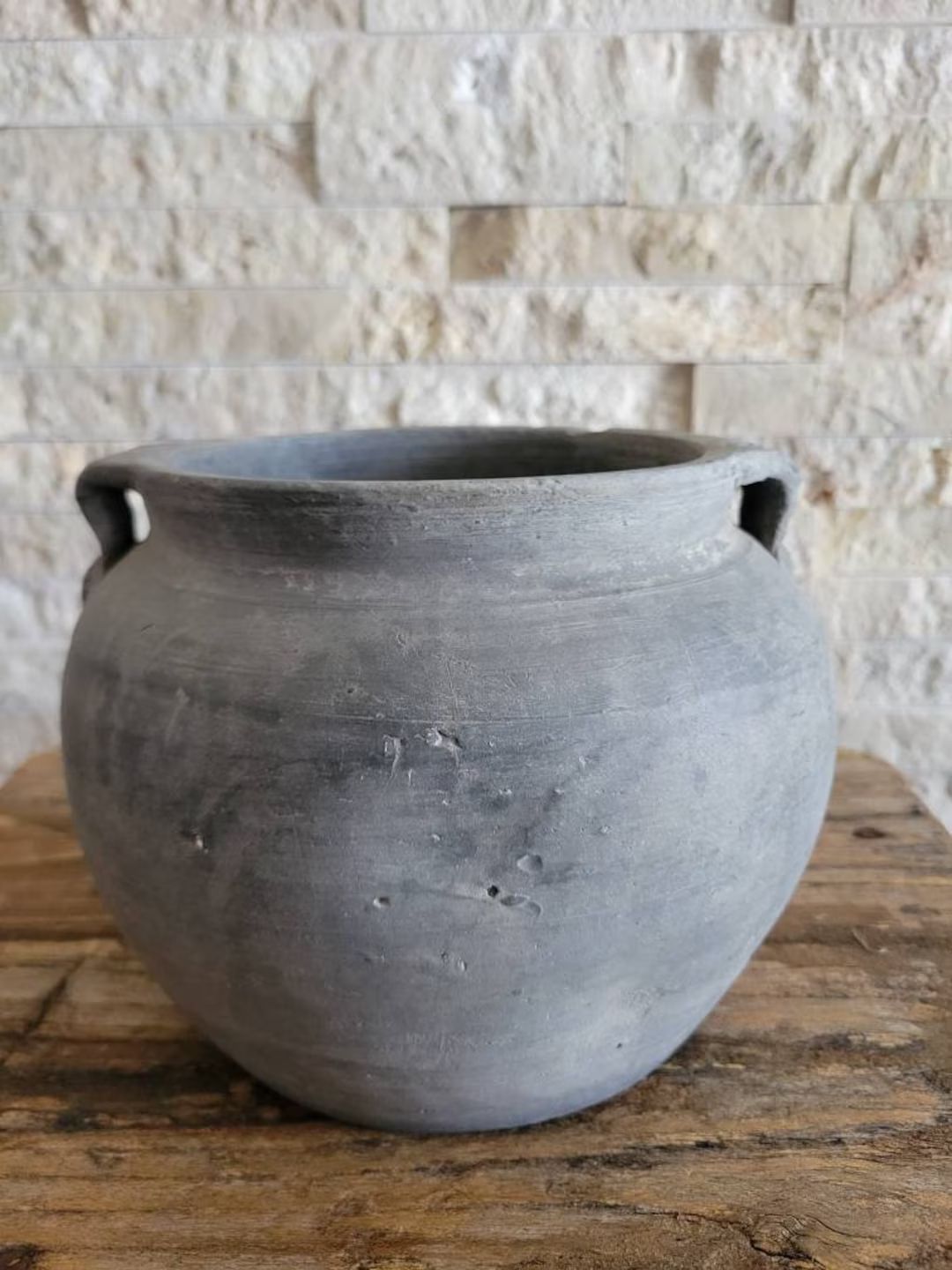 Vintage Clay Pot Vessel With Handles - Etsy | Etsy (US)