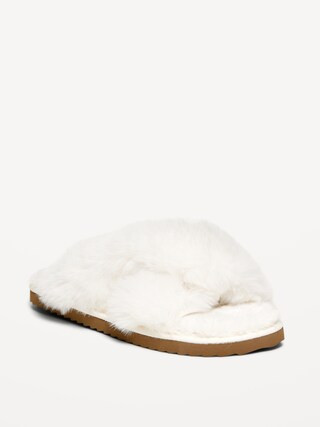 Faux-Fur Slippers for Girls | Old Navy (US)
