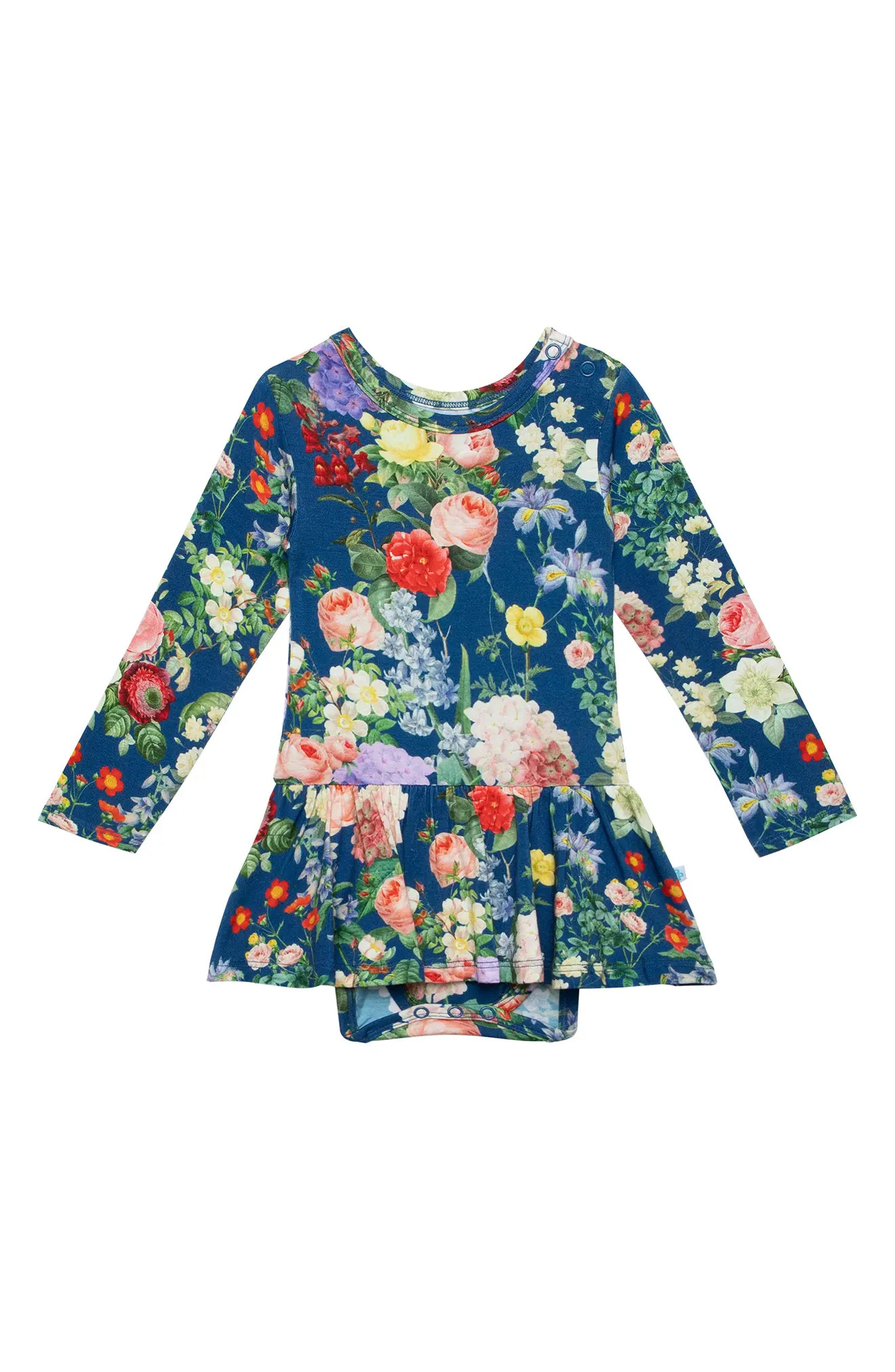 Posh Peanut Carmen Twirl Bodysuit in Dark Blue at Nordstrom, Size 0-3M | Nordstrom