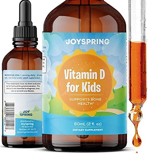 Vitamin D for Kids Drops- Kids Vitamin D3 for Strong Bones - Vitamin D Drops for Toddlers to Support | Amazon (US)