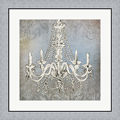 Luxurious Lights II by James Wiens Framed Art Print Wall Picture, Flat Silver Frame, 26 x 26 inches | Amazon (US)