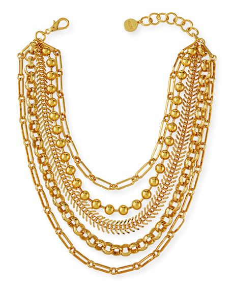 NEST Jewelry Gold Chain Layered Necklace | Neiman Marcus