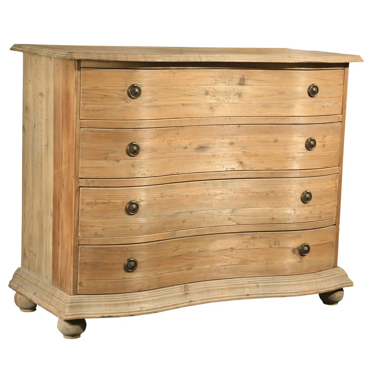 Solid Wood 48.75'' W 4 - Drawer Dresser | Wayfair North America