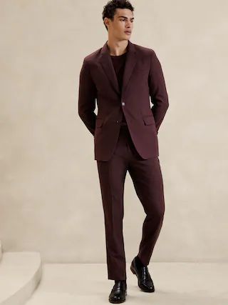 Tailored-Fit Twill Suit Jacket | Banana Republic Factory