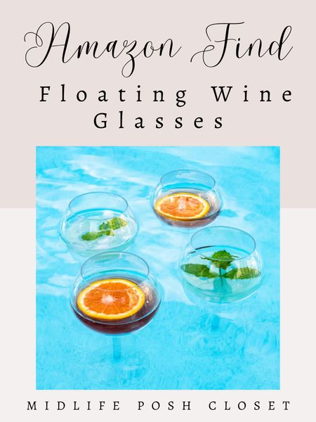 AMAZON FIND: Floating Wine Glasses. How have I lived in Florida for 18 years without knowing my wine glass could float?!?!

#LTKSeasonal #LTKtravel #LTKhome