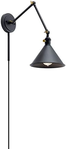 Kichler 43115BK Kichler 43115BK Transitional One Light Wall Sconce from Ellerbeck Collection in B... | Amazon (CA)