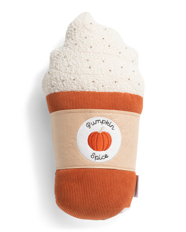 9x16 Pumpkin Spice Shaped Pillow | TJ Maxx