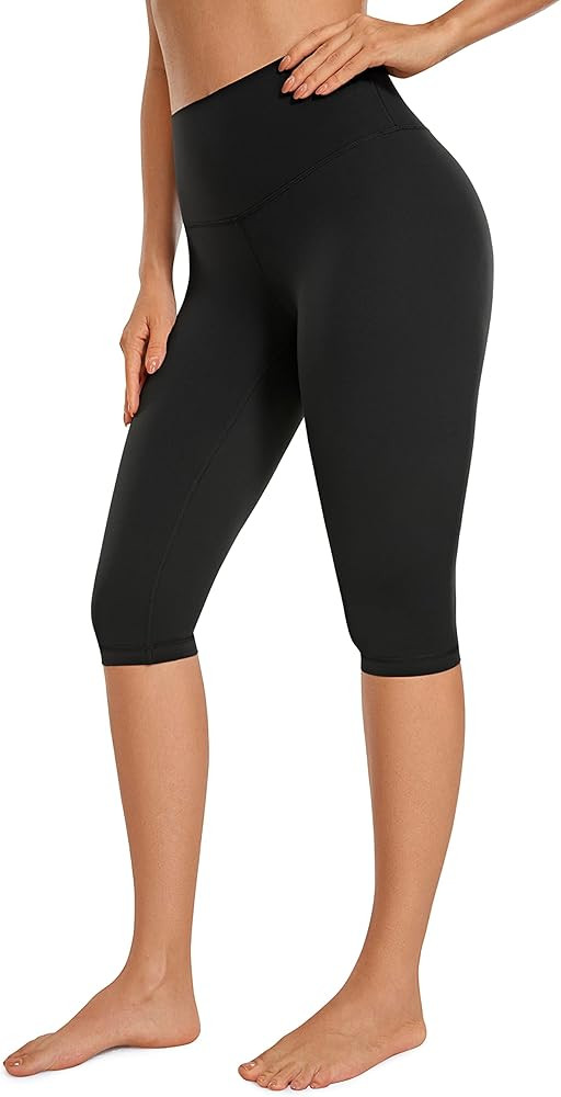 CRZ YOGA Butterluxe Womens Capri Leggings - 14.5" Knee Length High Waisted Summer Workout Buttery... | Amazon (US)