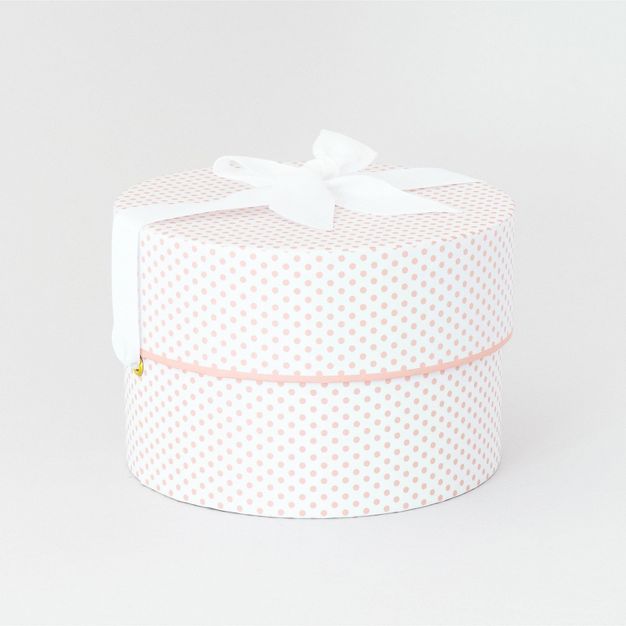 Small Round Box Rose Tiny Dot on White - Sugar Paper™ + Target | Target