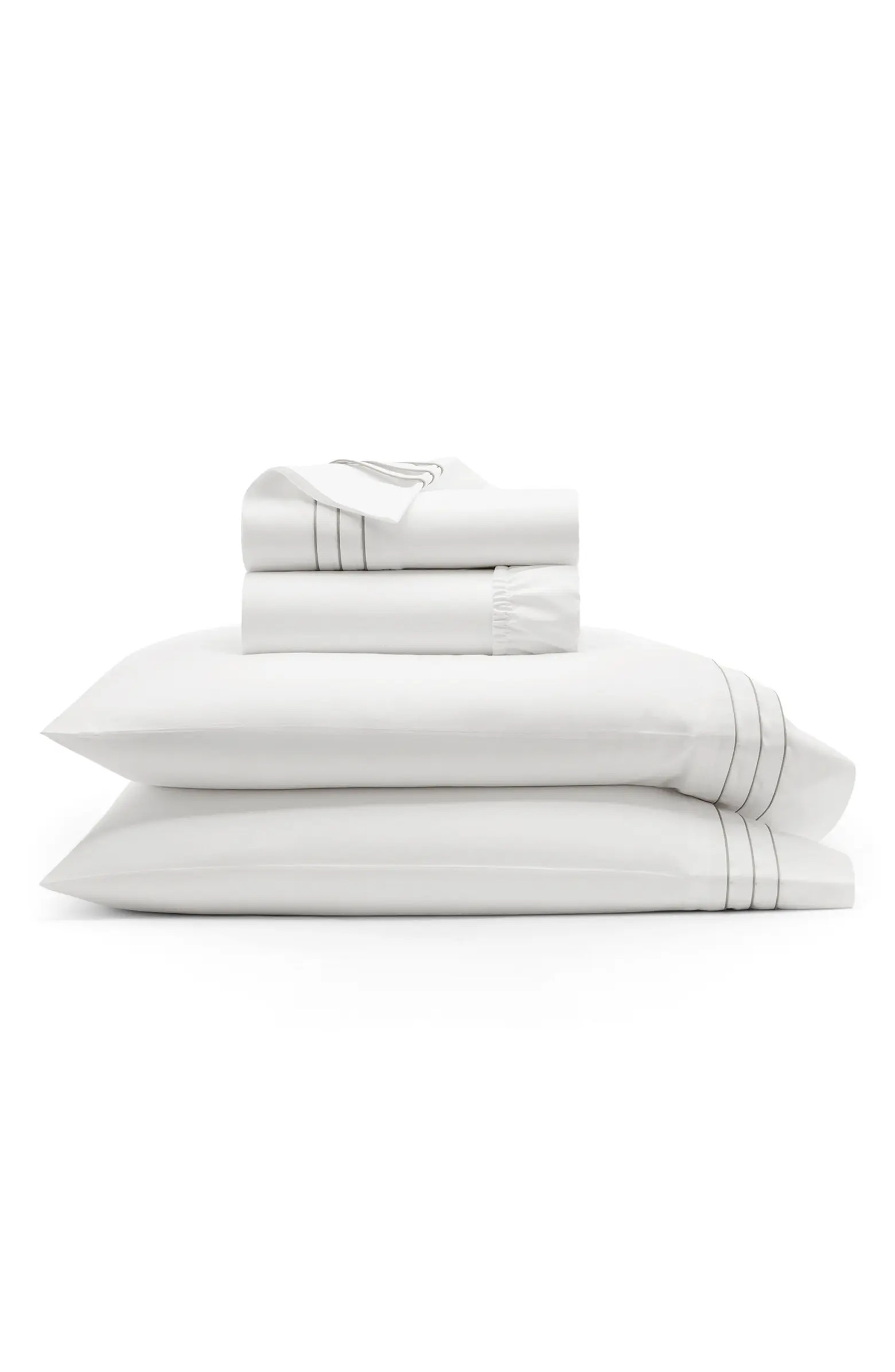 Signature Triple Pleat Organic Cotton Sheet Set | Nordstrom