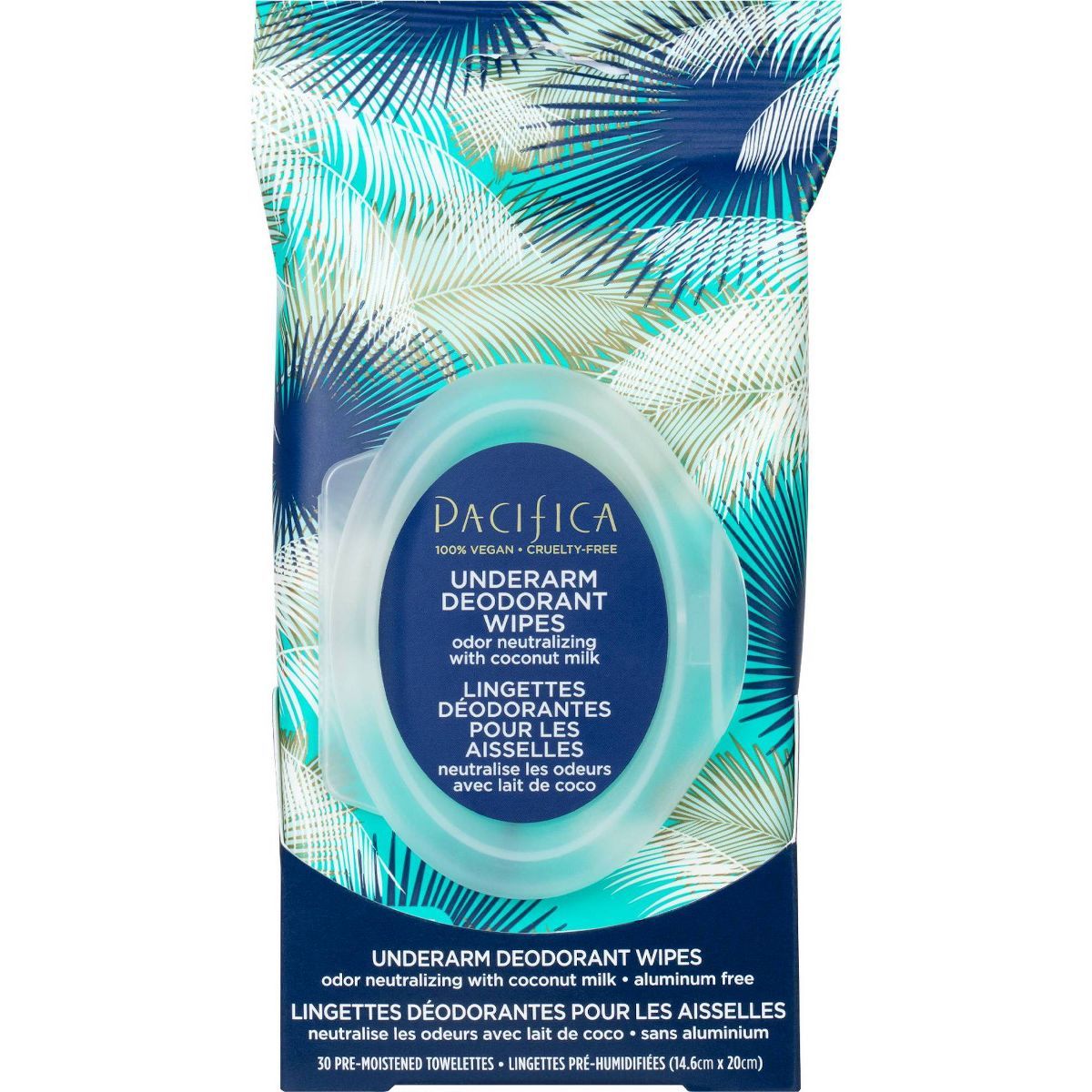 Pacifica Coconut milk & Essential Oils Underarm Deodorant Wipes 30ct | Target