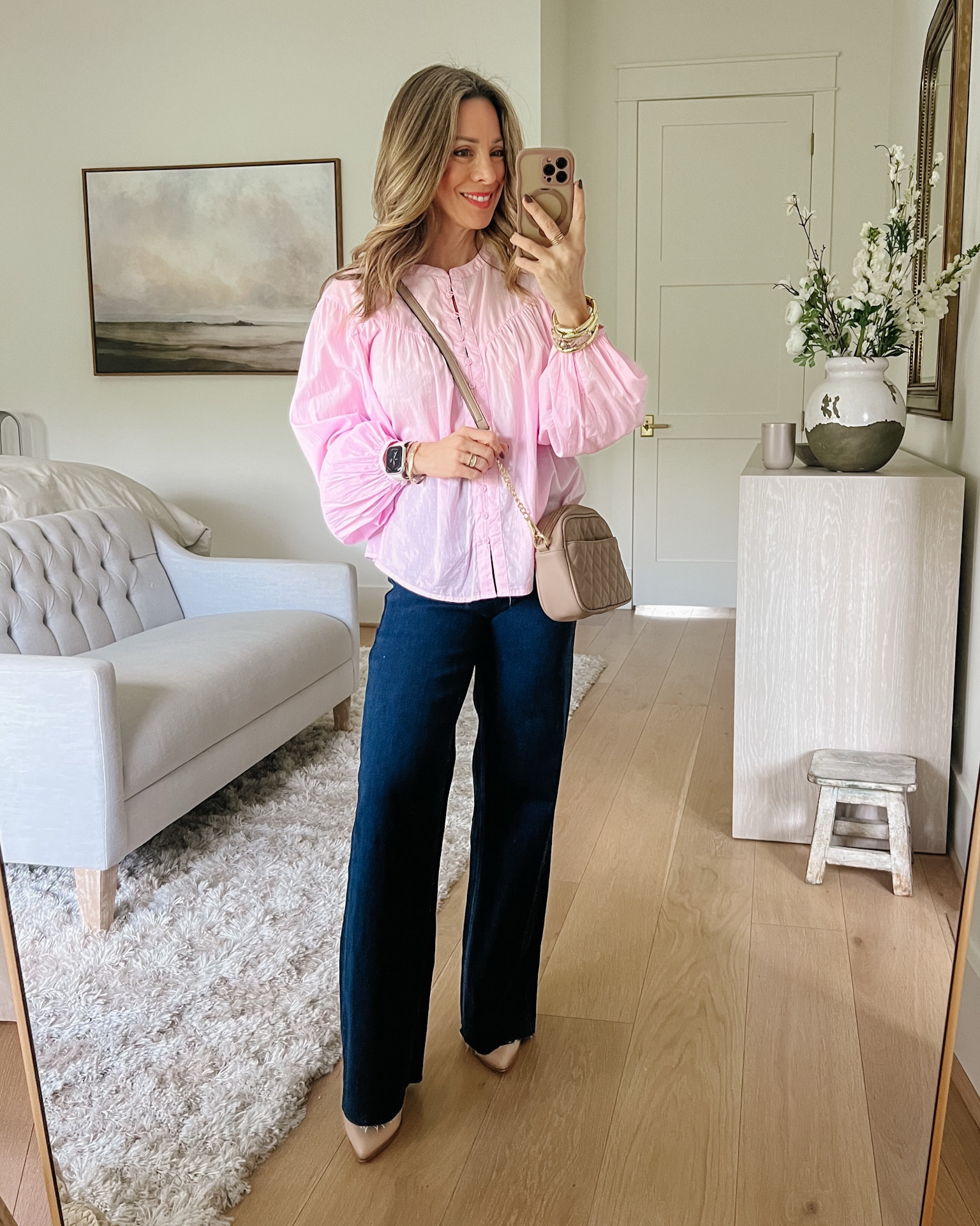 How pretty is this blouse, perfect for Valentine’s Day and springtime 🌸

Top Fit: I’m wearing an XS

Jeans Fit: I’m wearing an XS

#LTKValentine #LTKgrwm #LTKOver40