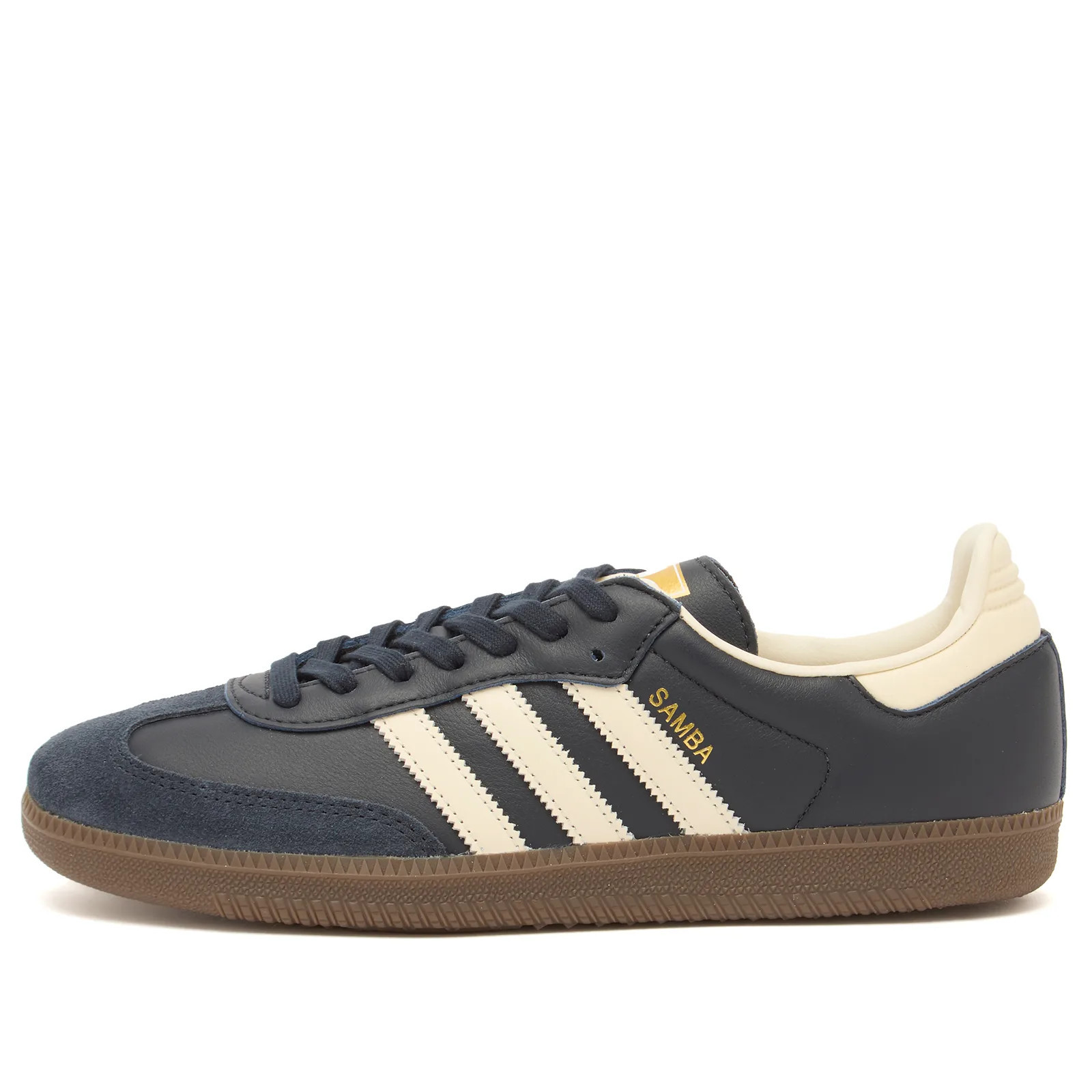 Adidas Samba Og Sneakers in Night Navy/Cream White, Size UK 3.5 | END. Clothing