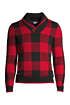 Men's Lighthouse Plaid Pullover Shawl Sweater | Lands' End (US)
