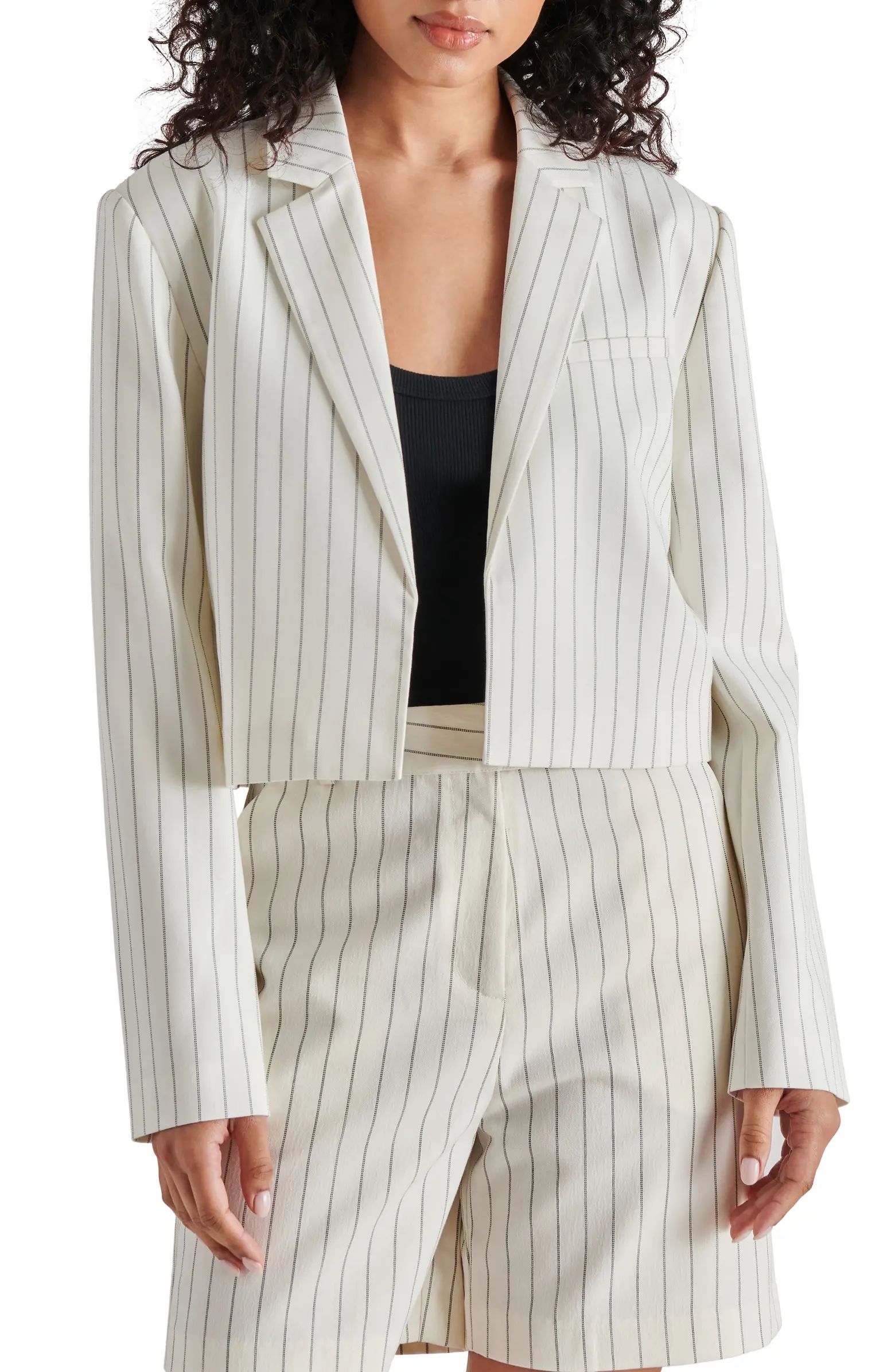 Rupi Pinstripe Crop Blazer | Nordstrom