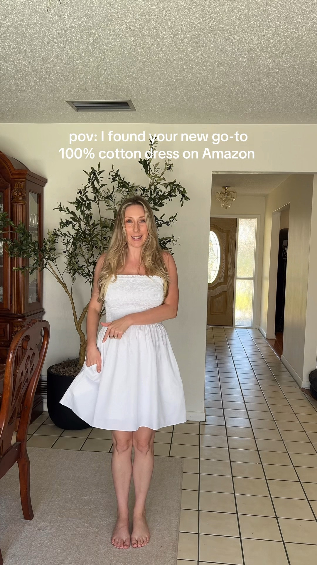 100% cotton mini dress from Amazon 