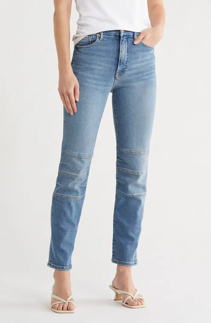 Good American Good Classic Knee Detail Skinny Jeans | Nordstromrack | Nordstrom Rack