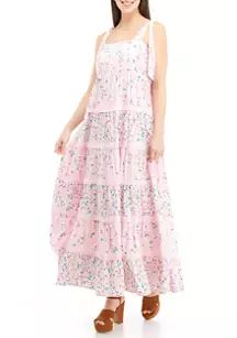 Women's Sleeveless Pom Print Dress | Belk