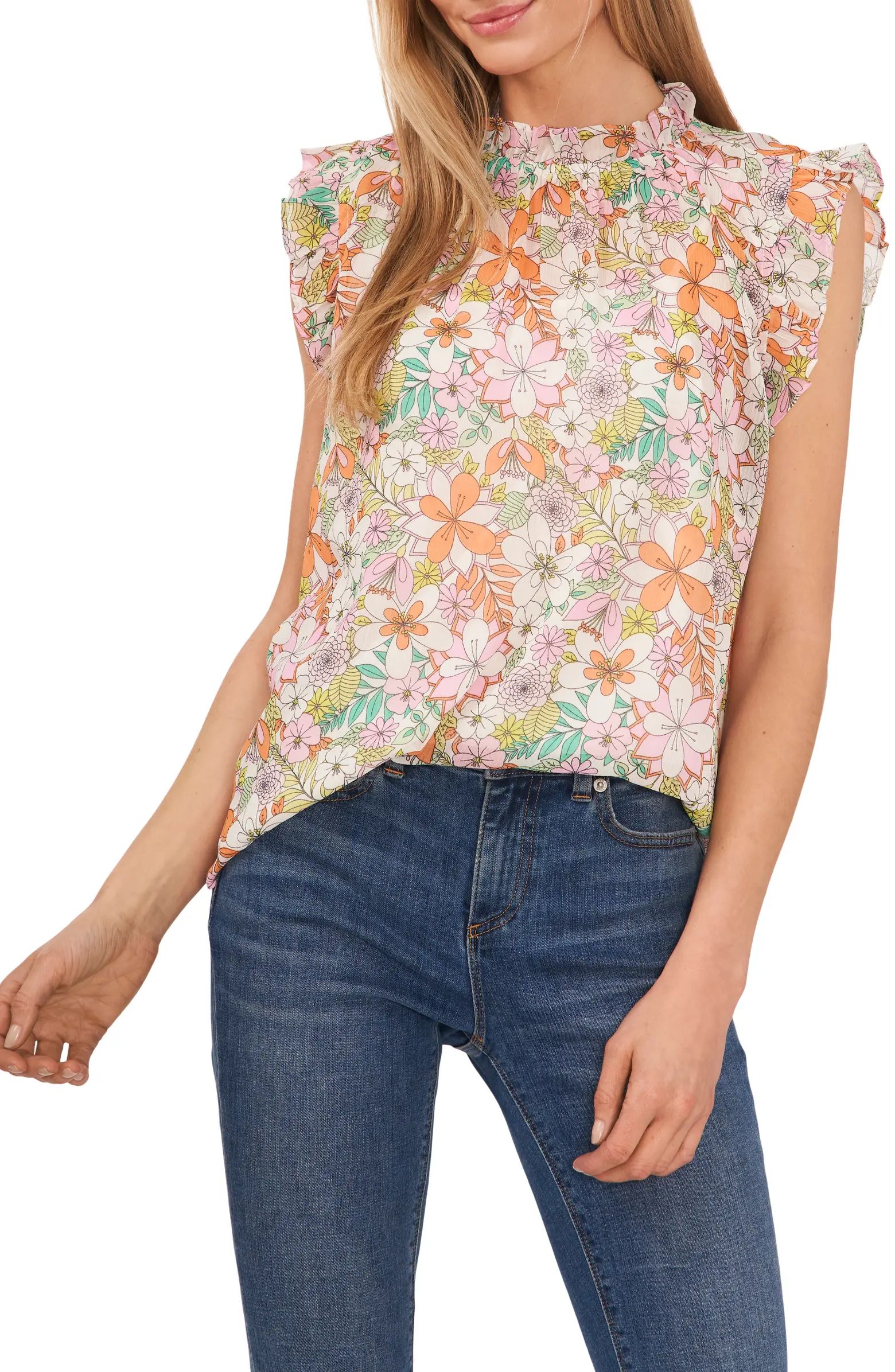 Floral Ruffle Blouse | Nordstrom