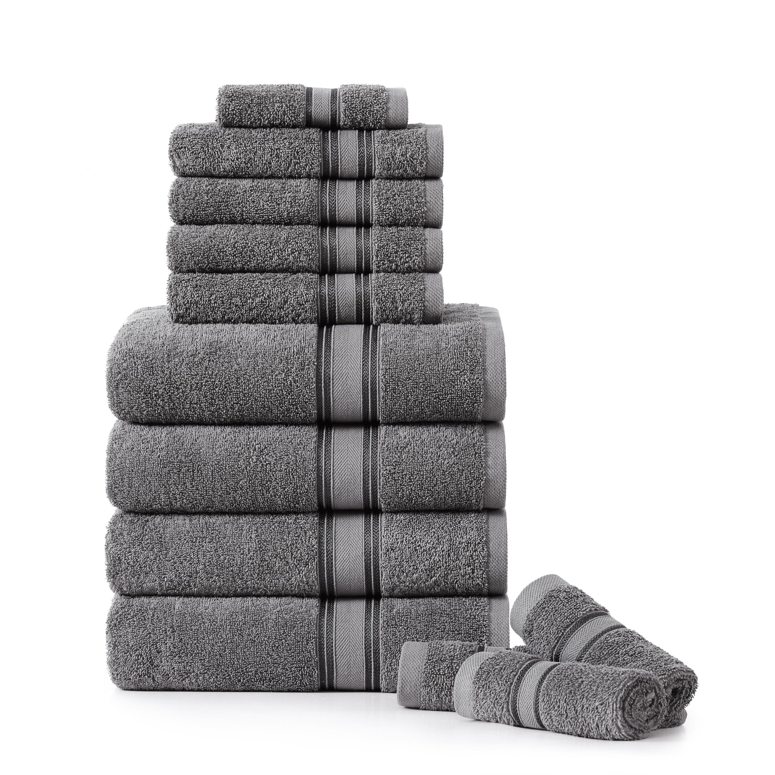 LANE LINEN Luxury Bath Towels Set - 12 Piece, 100% Cotton, Zero Twist, Super Soft & Absorbent, In... | Amazon (US)