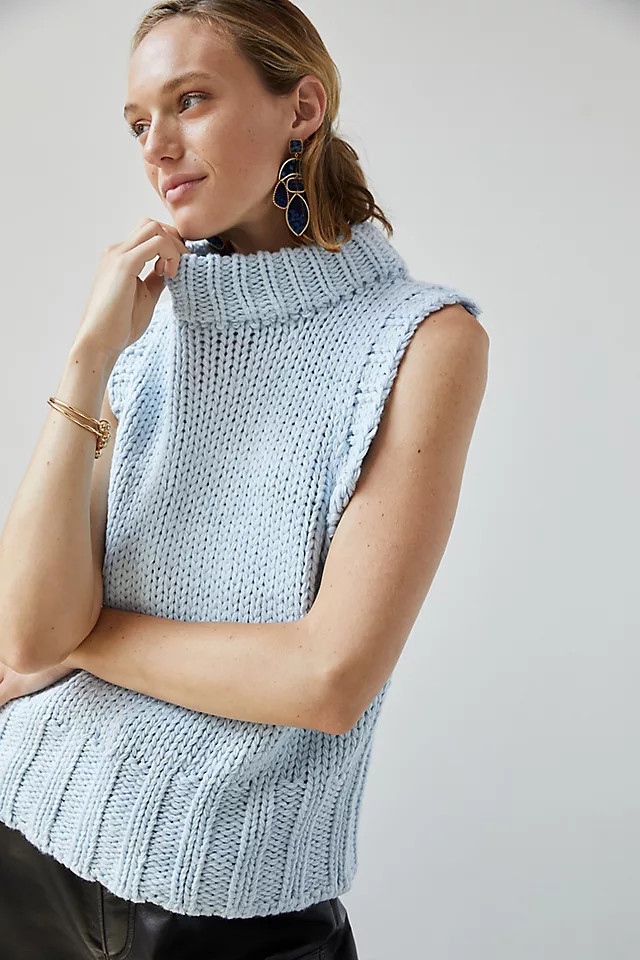 Mock Neck Sweater Vest | Anthropologie (US)