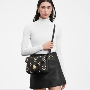 🖤NEW LOUIS VUITTON POCHETTE METIS BICOLOR EMPREINTE LEATHER GIANT BLACK | Poshmark