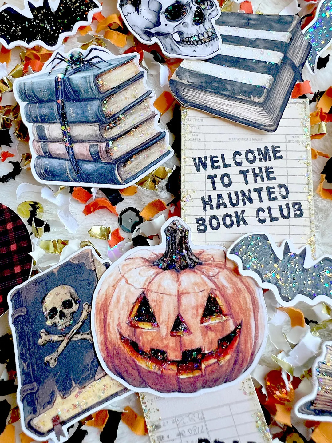 Halloween Book Club Decor, Spooky Confetti for Halloween Parties | Etsy (US)