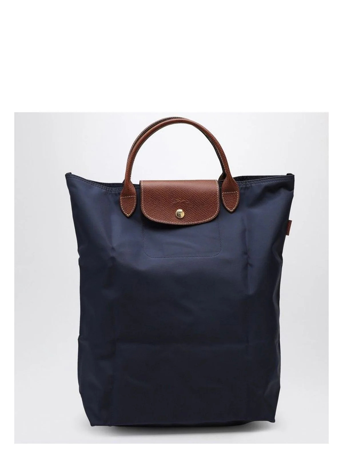 Longchamp Women's Navy M Le Pliage Shopping Bag in Blue | 10168089 | LOZURI