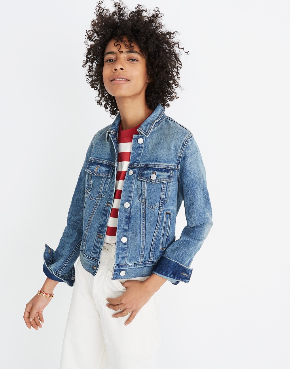 The Shrunken Stretch Jean Jacket | Madewell