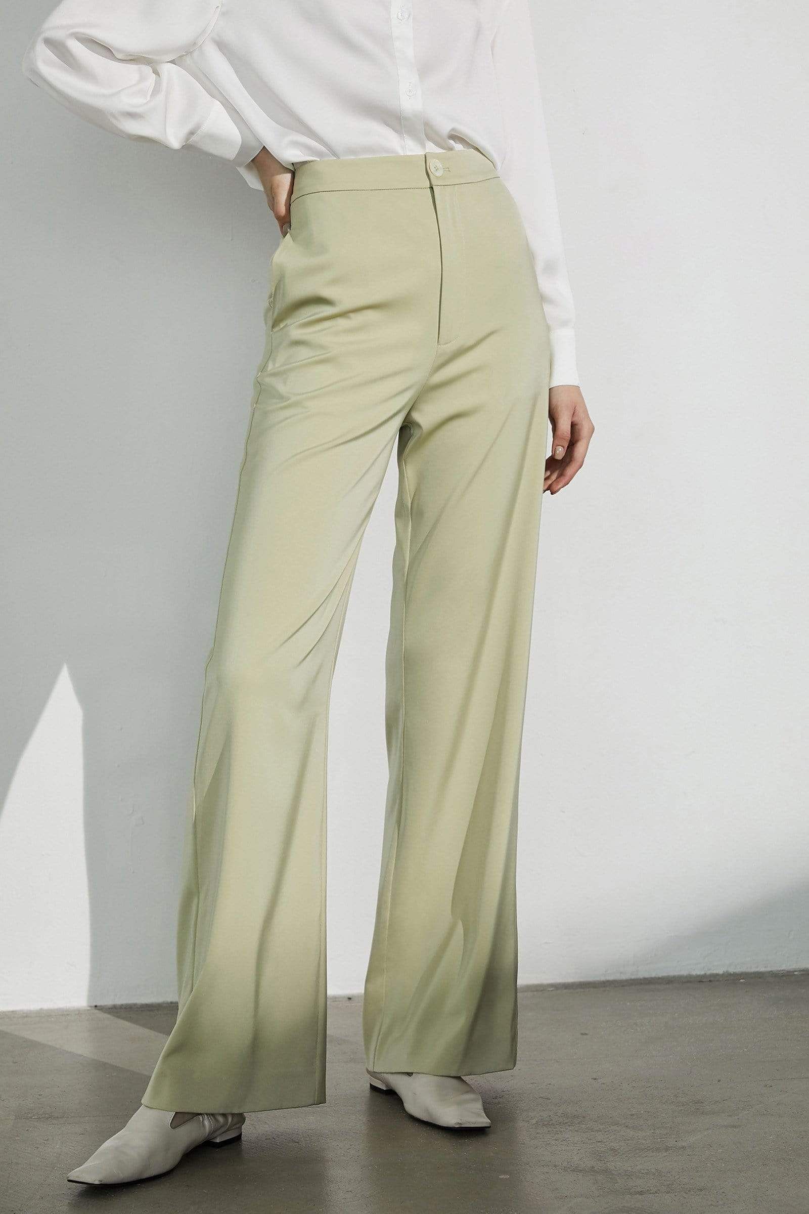 Business Essential Pistachio Trousers | J.ING