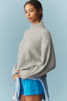 The Dawn Mock-Neck Chunky Sweater by Pilcro | Anthropologie (US)